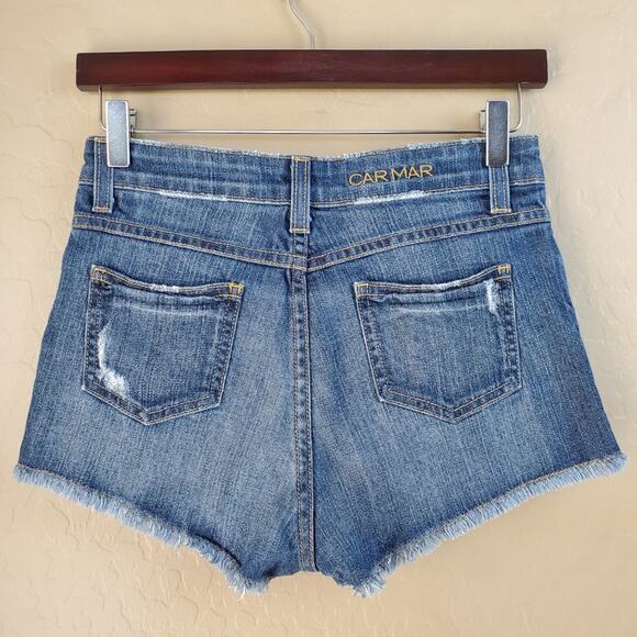Carmar Cutoff Distressed Denim Shorts - Picture 5 of 9